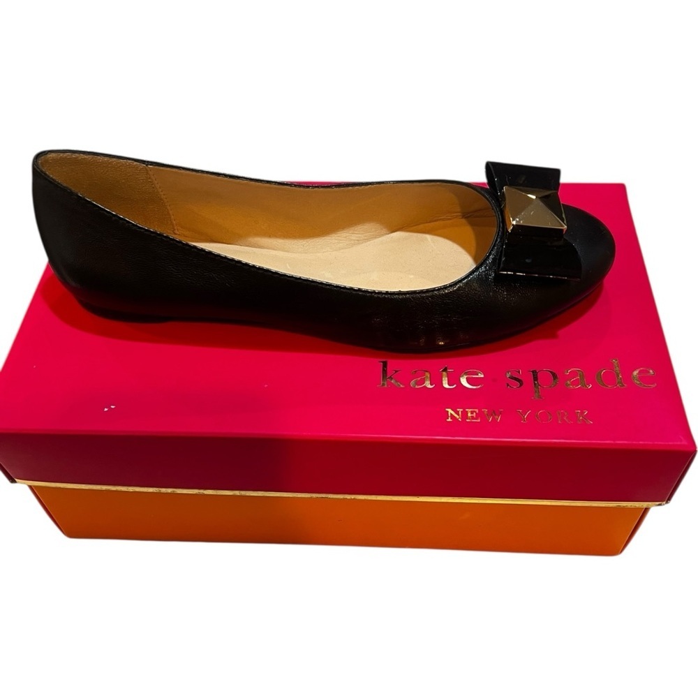 Kate Spade Black Tula Ballet Flats 8 Brand New!